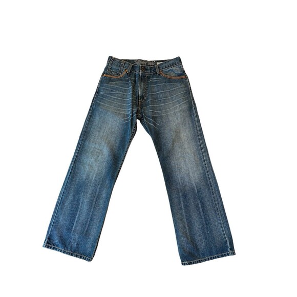 Vintage Levis Silver Tab Jeans Blue Black Denim Bootcut Y2K Western Mens 34x29 - Picture 14 of 14